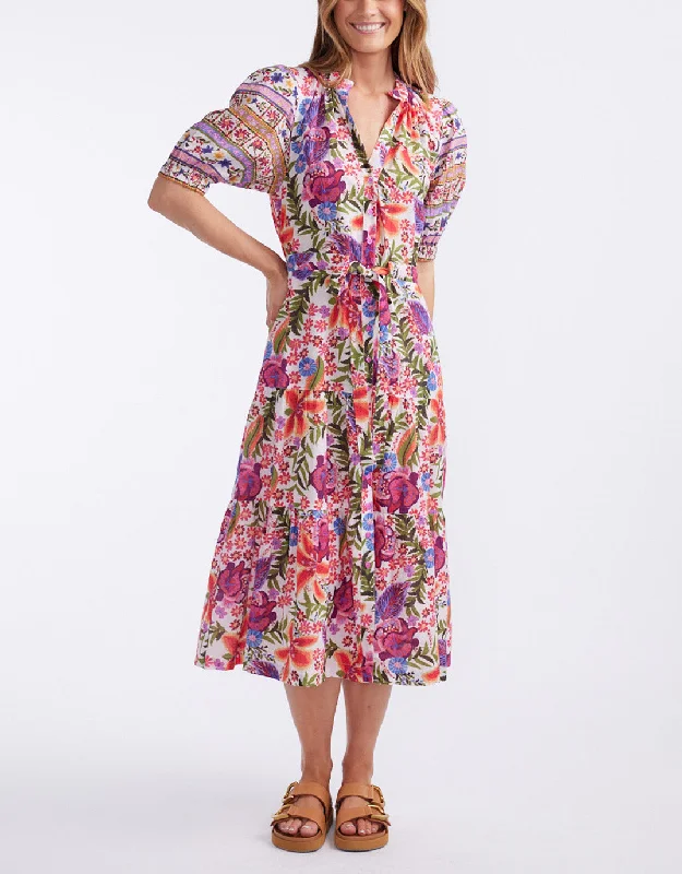 Midi Dresses for Trendy Spring Style-Austen Midi Dress - Tulleries Print