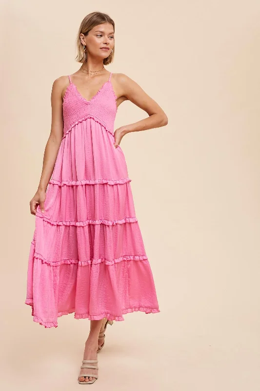 Midi Dresses for Spring Evening Events-Fancy Flamingo Midi