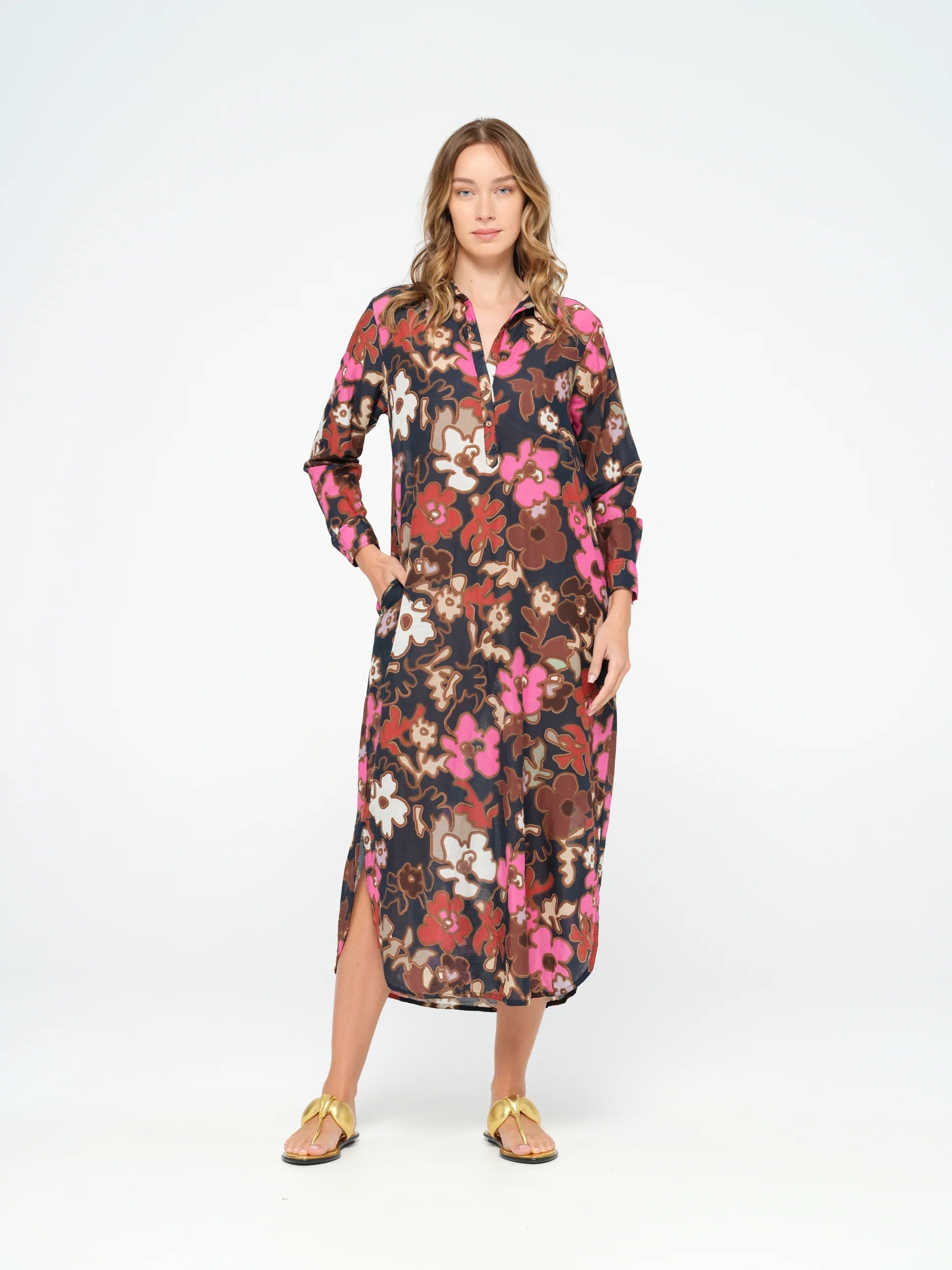 Midi Dresses for Formal Spring Gatherings-Long Gilli Little Bay