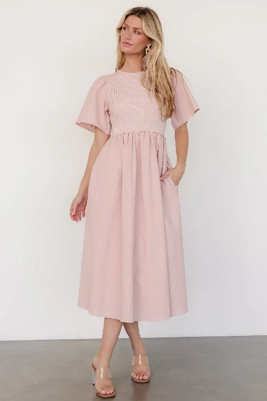 Midi Dresses for Trendy Spring Street Style-Cici Sweater Dress | Dusty Rose