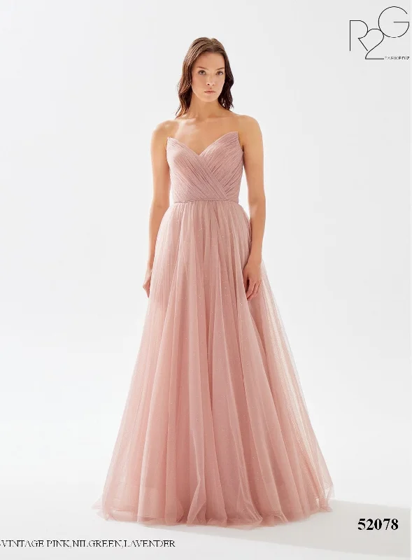 Evening Dress with Beaded Bodice and Crystal Skirt-Tarik Ediz (R2G): 52078