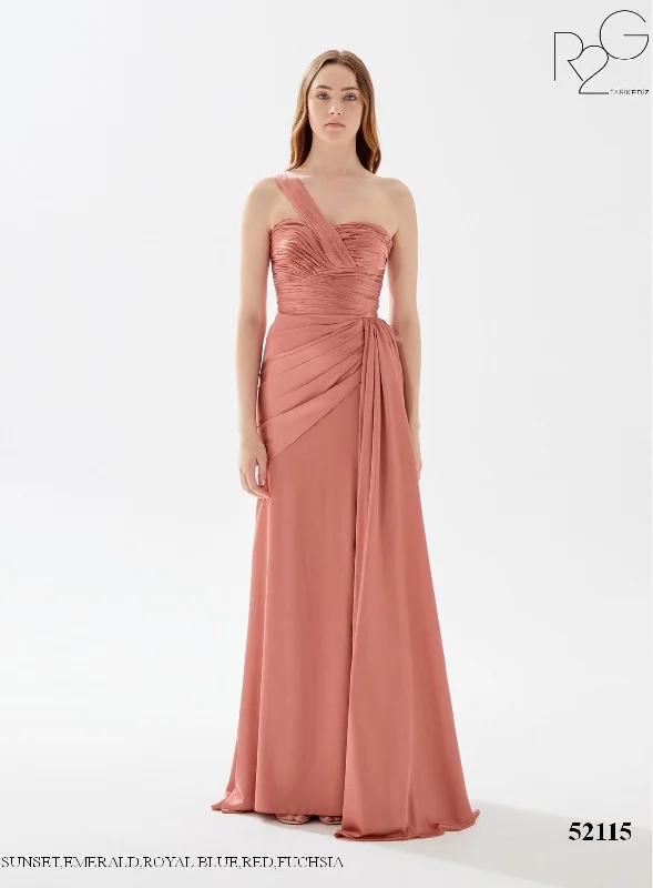 Evening Dress with Silk Bodice and Tulle Skirt-Tarik Ediz (R2G): 52115