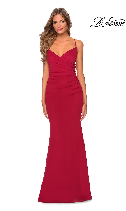 Evening Dress with Embellished Waistline-La Femme 28541 Formal Prom Dress