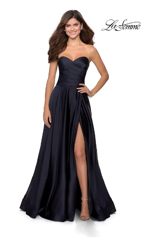 Evening Dress with Satin Finish-La Femme 28608 Formal Prom Dress