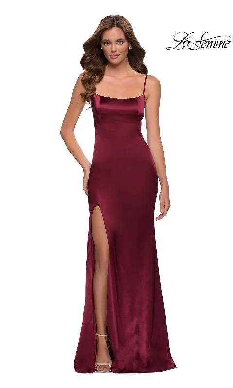 Evening Dress with Lace and Beads Detail-La Femme 29945 Formal Prom Dress