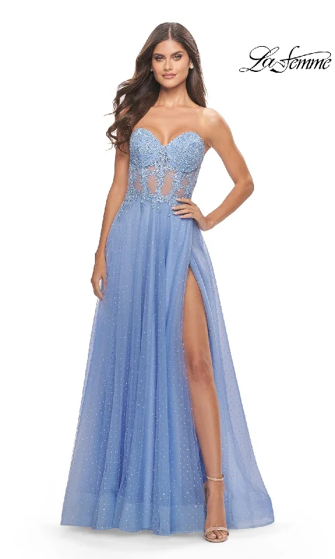 Evening Dress with Sequins and Lace-La Femme 31367 Formal Prom Dress