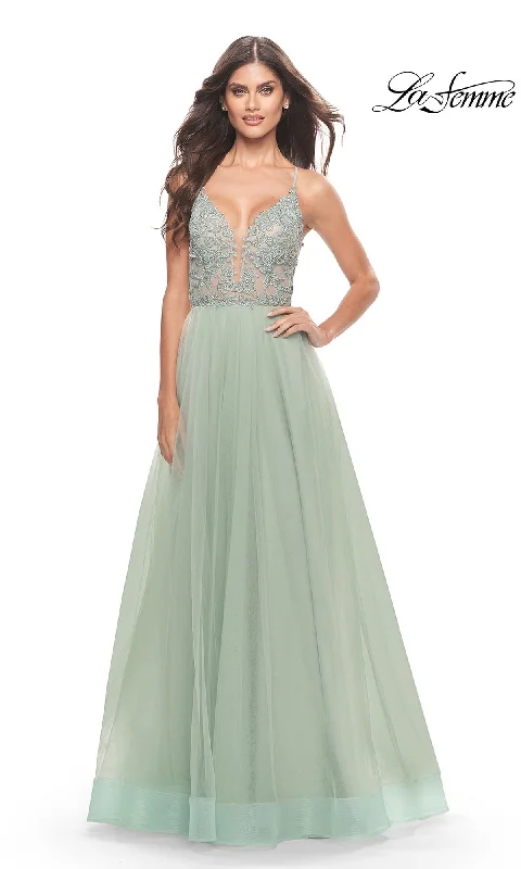 Evening Dress for Chic Red Carpet Event-La Femme 31542 Formal Prom Dress