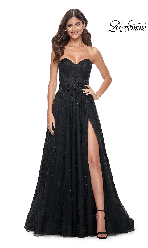 Evening Dress for Prom or Graduation-La Femme 32005 Formal Prom Dress