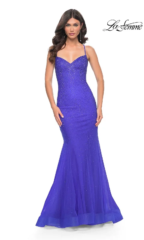 Evening Dress with Crystal Beaded Bodice-La Femme 32273 Formal Prom Dress