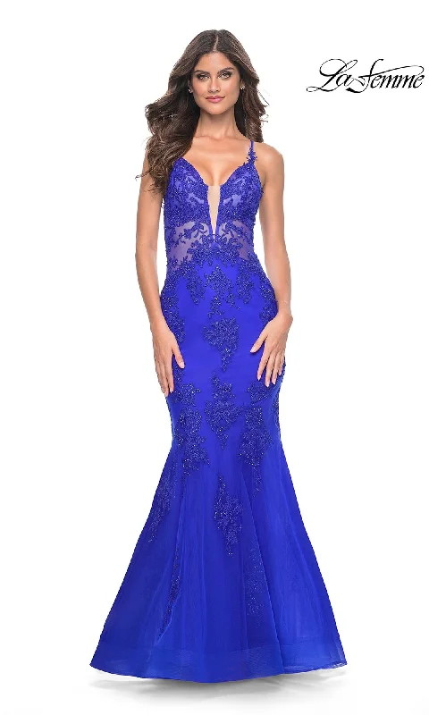 Evening Dress with Crystal Bodice-La Femme 32305 Formal Prom Dress