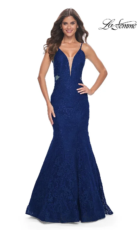 Evening Dress with Beaded Waist Detail-La Femme 32315 Formal Prom Dress