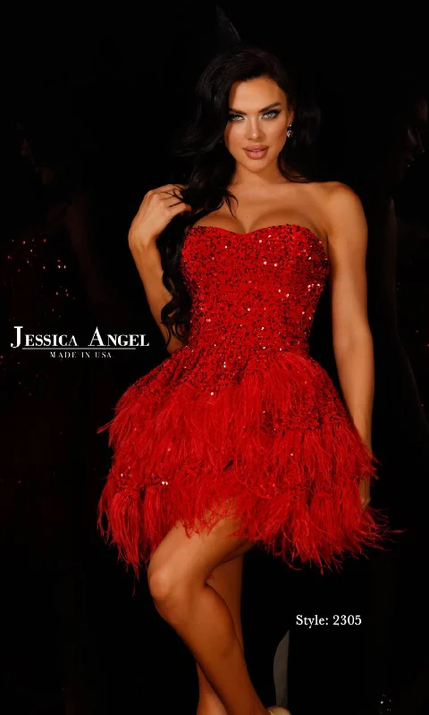 Mini Dresses for party night-Jessica Angel 2305-MF