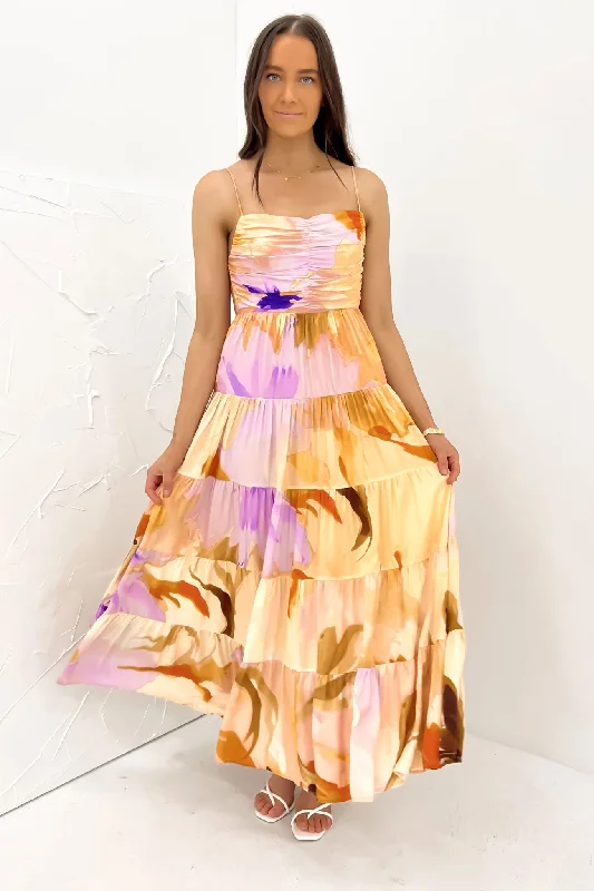 Maxi dresses for elegant resort dinners -Anisa Maxi Dress Peach