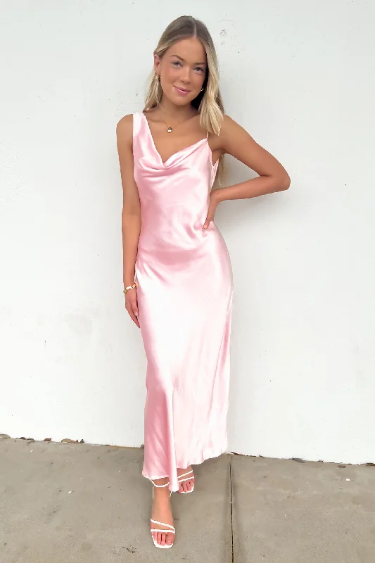 Maxi dresses for a formal outdoor celebration -Arama Maxi Dress Pink