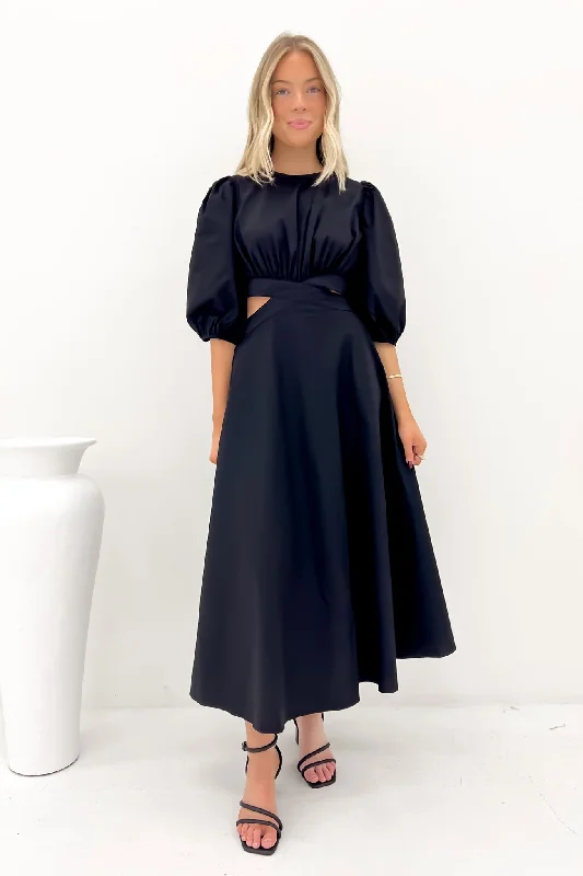 Maxi dresses for elegant resort dinners -Ava Maxi Dress Black