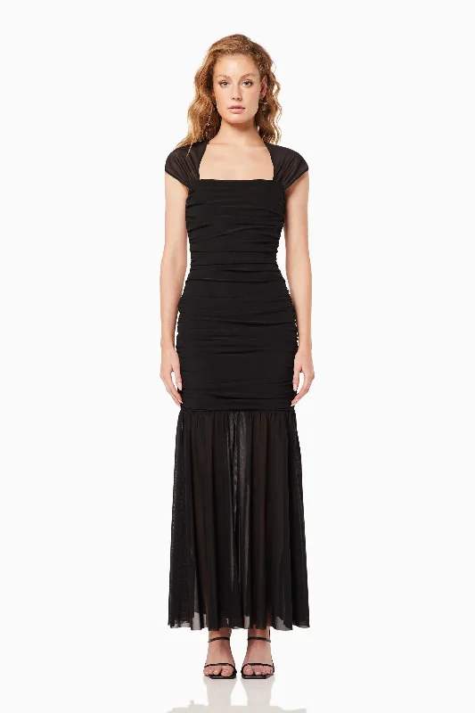 Maxi dresses for luxurious destination dinners -Capra Maxi Dress In Black