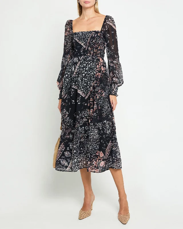 Maxi dresses with structured silk fabric -Classic Smocked Maxi Dress