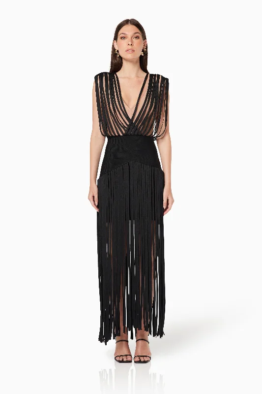 Maxi dresses with bohemian-inspired details -Impact Maxi Gown