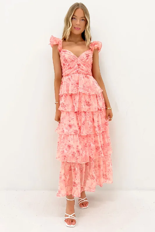 Maxi dresses for luxurious events -Keelan Maxi Dress Pink