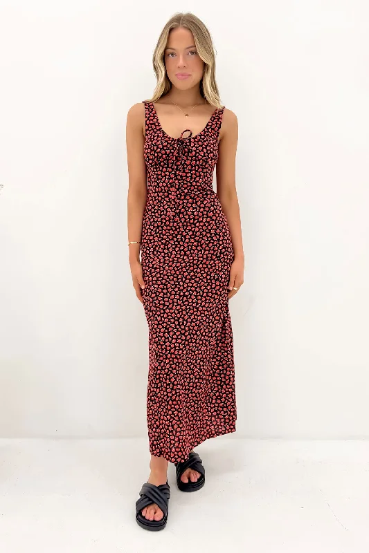 Maxi dresses for destination weddings in summer -Lana Maxi Dress Red