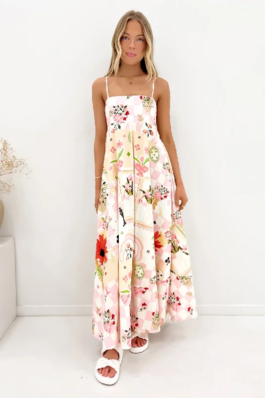 Maxi dresses with detailed beadwork -Minnie Maxi Dress Wonderland