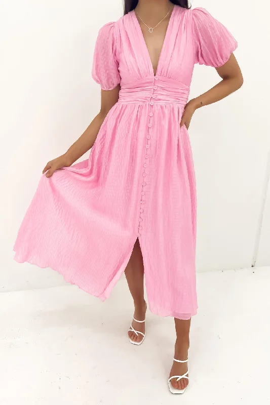 Maxi dresses for bridal parties -Nala Maxi Dress Pink