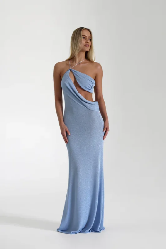 Maxi dresses for formal rooftop celebrations -Elissa Dress Periwinkle