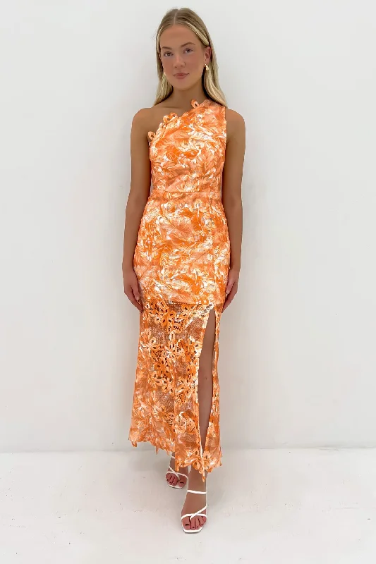 Maxi dresses for luxury vacations -Oaklynn Maxi Dress Orange