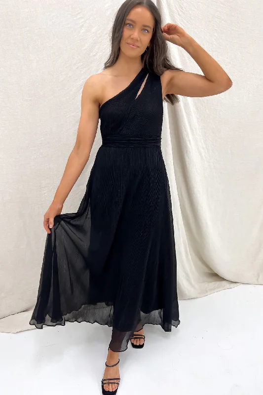 Maxi dresses with cinched waist -Orla Maxi Dress Black