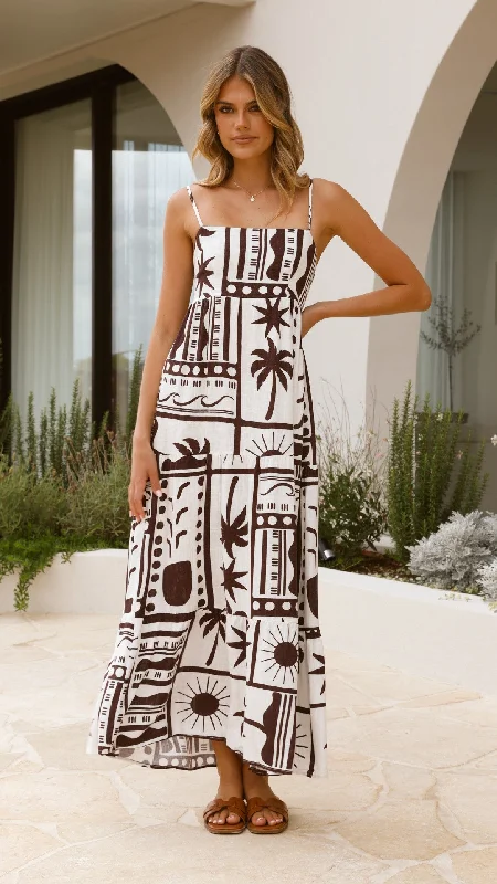 Maxi dresses for garden wedding receptions -Rachel Maxi Dress - Tuscany